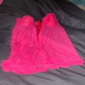 Pink intimate slip on